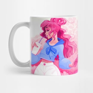 Pink Haired Girl Mug